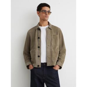 REISS Danny Suede Patch-Pocket Worker Jacket